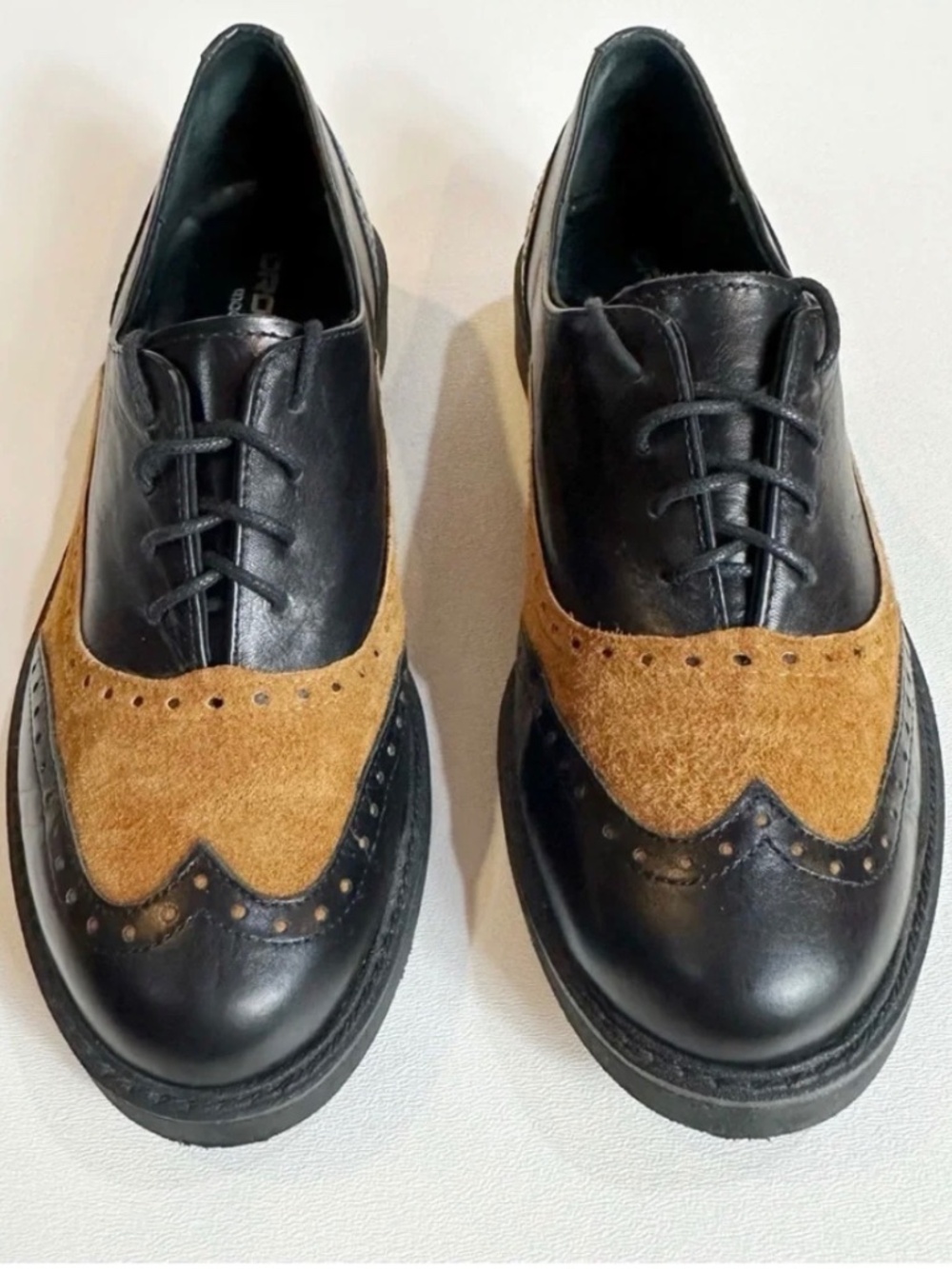 Oroscuro Suede Leather Laced Oxford Shoes